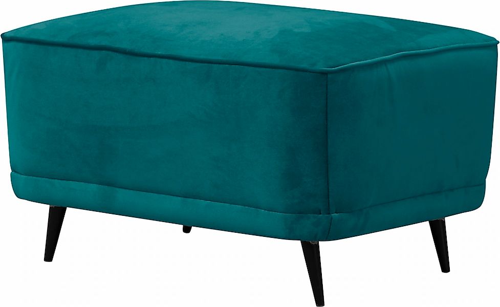 Home affaire Polsterhocker "Ashly" in 3 Bezugsvarianten, Bouclé, Samtoptik günstig online kaufen