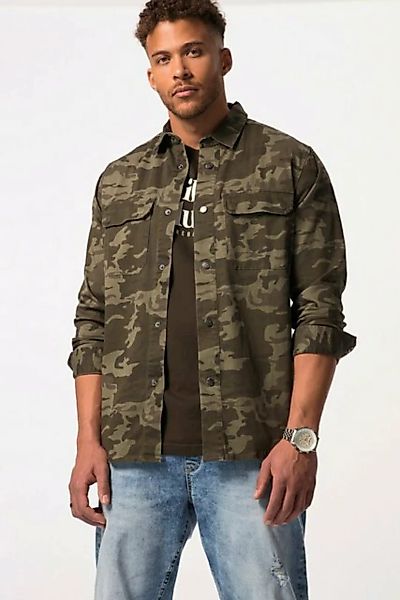 STHUGE Funktionsjacke STHUGE Hemdjacke FLEXLASTIC® Camouflage Kentkragen günstig online kaufen