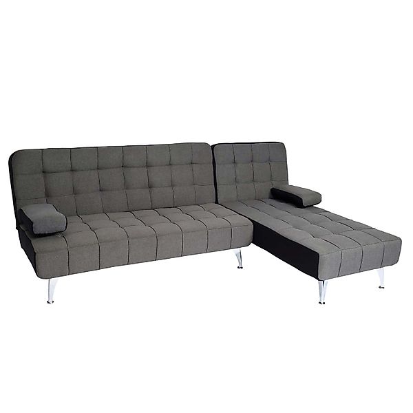MCW Schlafsofa K22 Stoff/Textil Dunkelgrau Schwarz günstig online kaufen
