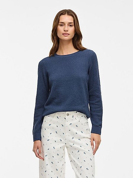Vila Rundhalspullover VIDALO O-NECK L/S KNIT TOP- NOOS Baumwolle, regular f günstig online kaufen
