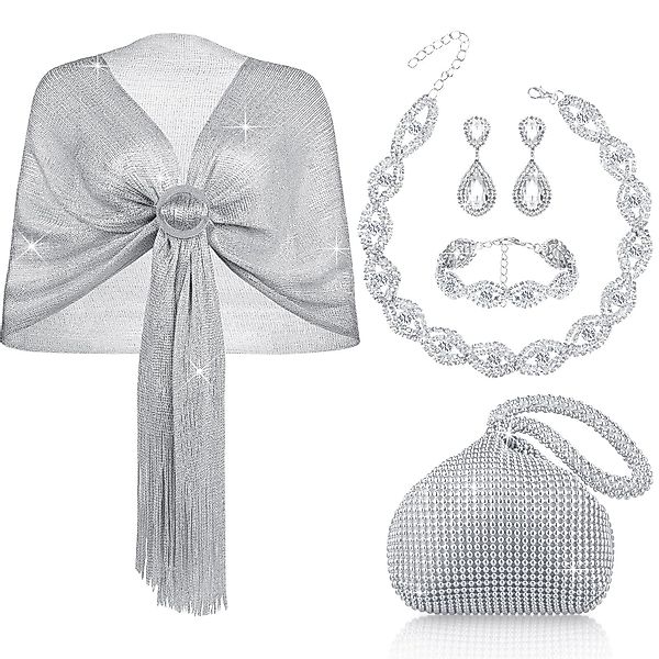 Coonoor Schmuckset Silbernes Ballschmuckset, Damen-Silberschmuck-Set, (5-tl günstig online kaufen