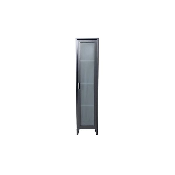 ebuy24 Acero Vitrinenschrank 1 Tür 4 Ablagen Schwarz günstig online kaufen