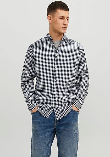 Jack & Jones Langarmhemd JJEGINGHAM TWILL günstig online kaufen