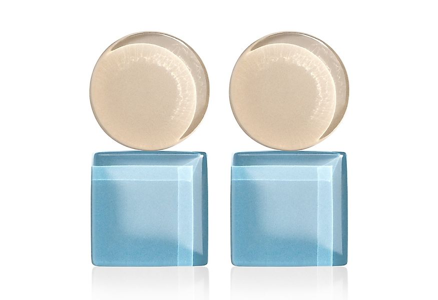 ALEXASCHA Paar Ohrclips Geometrische Clip Ohrringe im Bauhaus Design • Stat günstig online kaufen