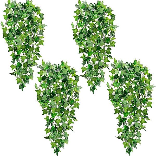 Kunstpflanze 4 Stück Künstliche Hängepflanze,110cm hängendes günstig online kaufen