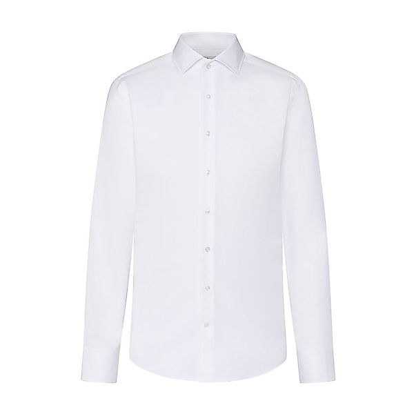 Hackett Sr Oxford Langarm-shirt L White günstig online kaufen