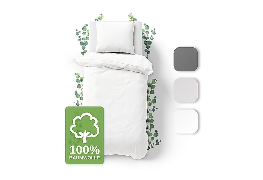 Jacobson Bettwäsche Set - 100% Baumwolle, Perkal, 2 teilig, Erhältlich in d günstig online kaufen