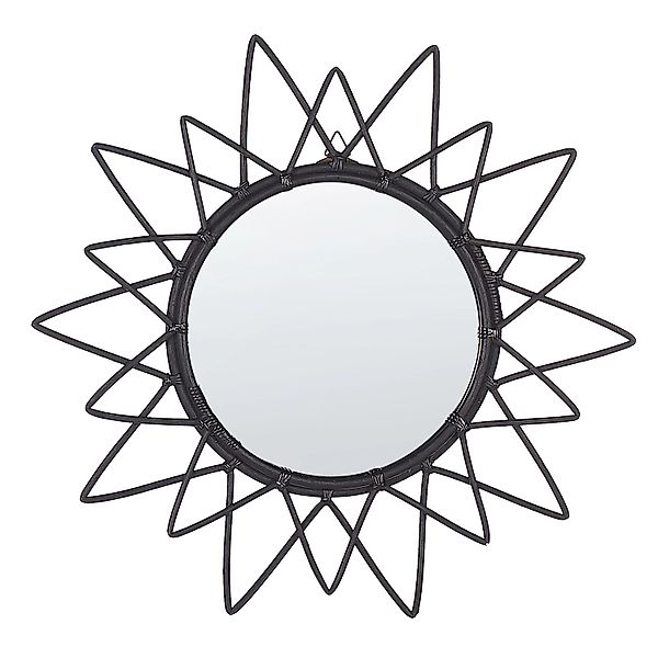 Beliani Wandspiegel AROEK Schwarz 3x61x61 günstig online kaufen