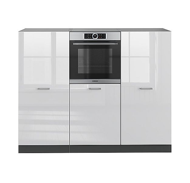 Vicco Küchenzeile R-Line, Weiß Hochglanz/Anthrazit, 180 cm ohne Arbeitsplat günstig online kaufen