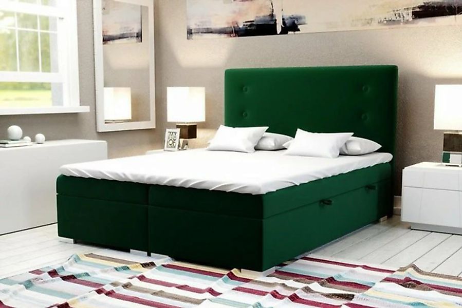 JVmoebel Boxspringbett Schlafzimmer Bett Polster Modern Design Luxus Doppel günstig online kaufen