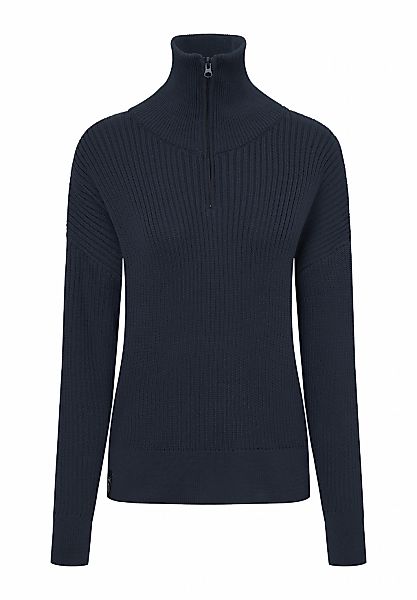 Derbe Strickpullover "Matrosenplünn", Maritim, Nachhaltig, Reißverschluss günstig online kaufen