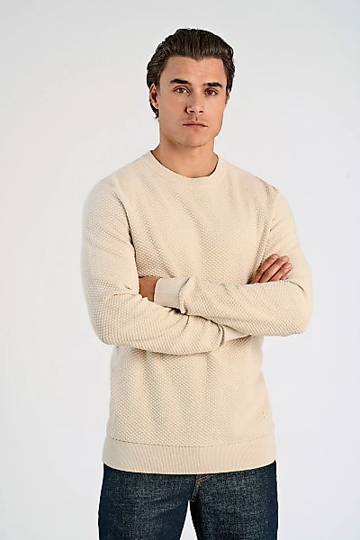 LINDBERGH Strickpullover mit Rundhals und aus reiner Baumwolle günstig online kaufen