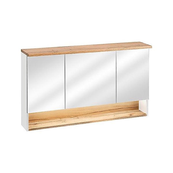 Lomadox Spiegelschrank BERMUDA-56 Badezimmer 120cm LED- in weiß mit Wotanei günstig online kaufen