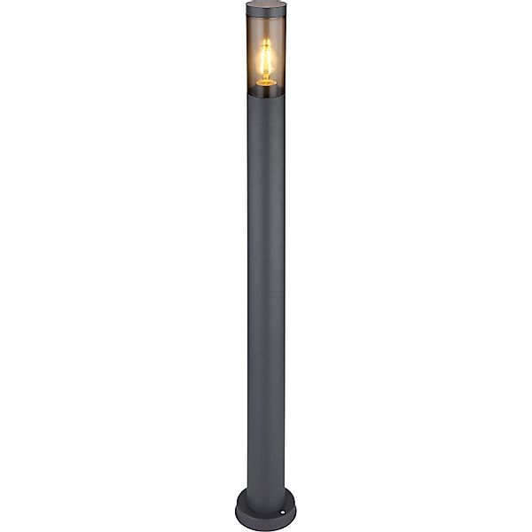 Globo Außenleuchte Boston Edelstahl Anthrazit-Rauchfarben 110 cm günstig online kaufen