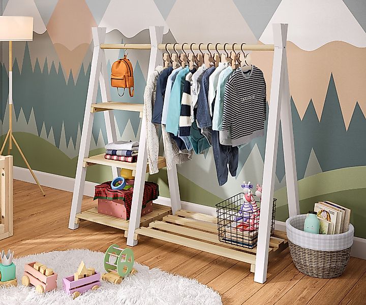 Bellabino Kleiderständer Ryck, (Kindergarderobe inkl. 3 günstig online kaufen