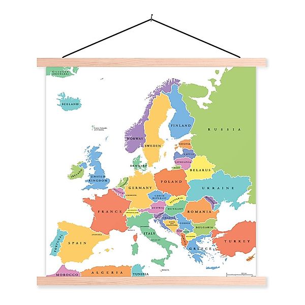 MuchoWow Poster Europa - Karte - günstig online kaufen