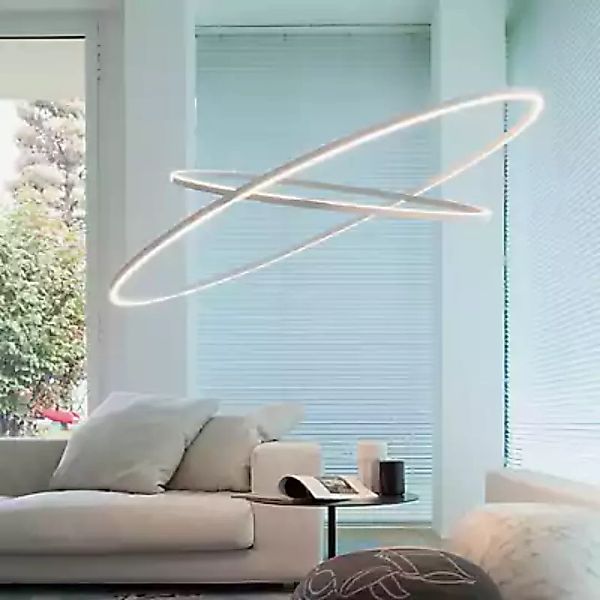 Nemo Ellisse Double Pendelleuchte LED, gold - 2.700 K - 135 cm günstig online kaufen