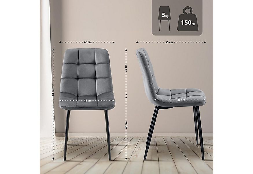 CLP Esszimmerstuhl Tilde, mit Rückenlehne, Metallgestell, bis 150 kg günstig online kaufen