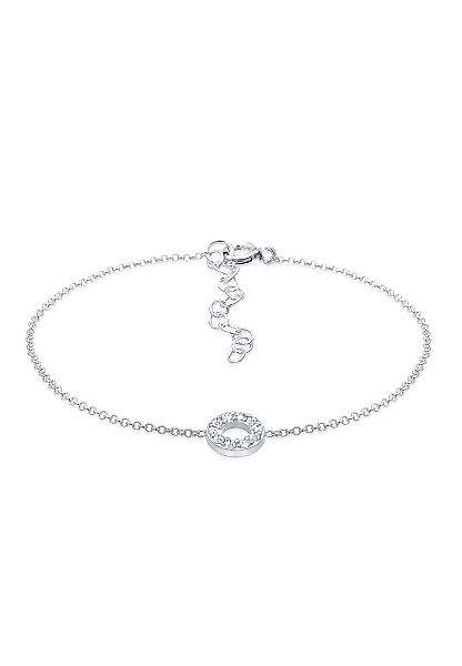 Elli Armband "Armkettchen Kreis Kristalle 925 Silber" günstig online kaufen