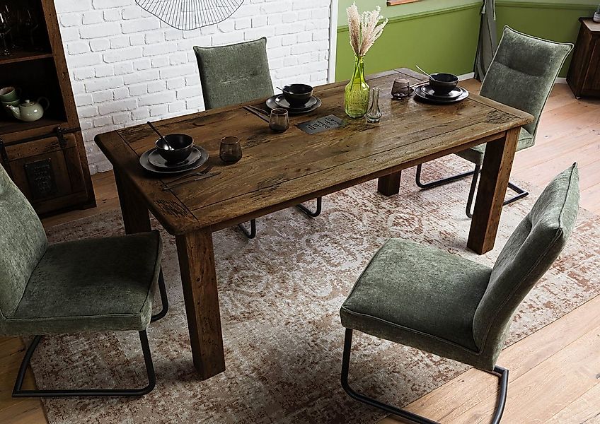 Massivmoebel24 Esstisch RAILWAY (Massivholz, Massivholztisch), Esstisch Man günstig online kaufen
