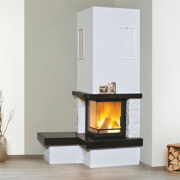 Hark Kaminofen Nebraska Bank Links Marmor Schwarz-Weiß 8 kW EEK: A+ günstig online kaufen