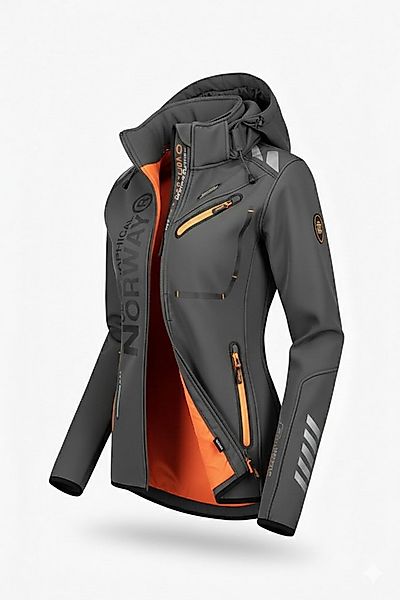 Geographical Norway Softshelljacke Damen Outdoor Wind Jacke Herbst Winter Ü günstig online kaufen