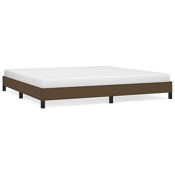 vidaXL Bettgestell Dunkelbraun 200x200 cm Stoff Modell 21357520 günstig online kaufen