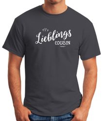 MoonWorks Print-Shirt Herren T-Shirt Lieblingscousin Lieblingskusin günstig online kaufen