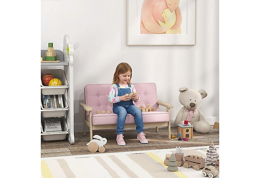 AIYAPLAY Kindersessel mit Holzrahmen (Kindersofa, 1-St., gepolsterter Kinde günstig online kaufen