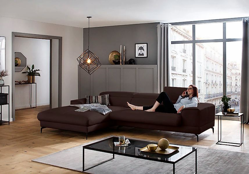 W.SCHILLIG Ecksofa "piedroo, Designsofa mit tollem Sitzkomfort, L-Form" Kop günstig online kaufen