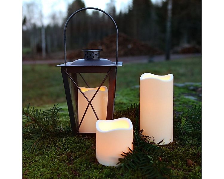 STAR TRADING LED-Kerze Stumpenkerze flackernd H: 15cm Batteriebetrieb Timer günstig online kaufen