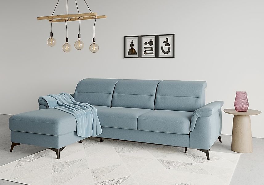sit&more Ecksofa "Sinatra L-Form" mit Recamiere, optional mit Kopfteilverst günstig online kaufen