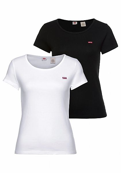 Levis T-Shirt "Mini-Logo", (Packung, 2 tlg.), mit kleiner Markenlogo-Sticke günstig online kaufen