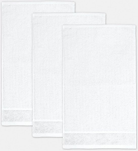 Möve for frottana Gästehandtücher Pearl, Walkfrottier (3-St), mit Perloptik günstig online kaufen