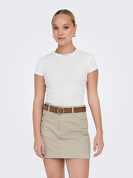 ONLY Kurzarmshirt ONLELINA S/S O-NECK SHORT günstig online kaufen
