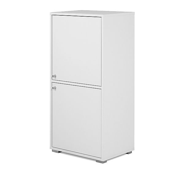Furn.Design Kommode Weiß 46 x 97 cm 2-türig Modern Fidan günstig online kaufen