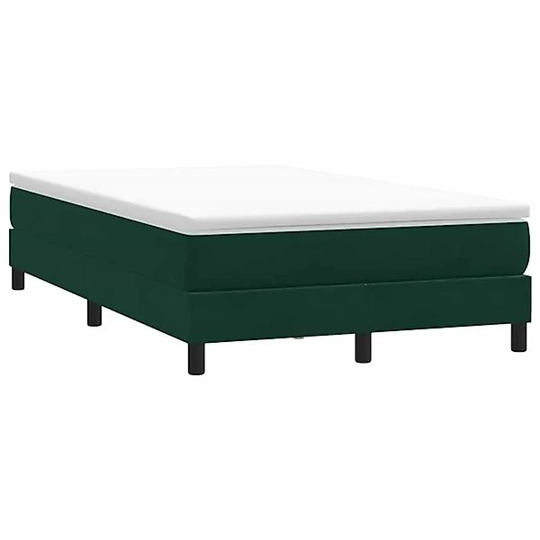 vidaXL Boxspringbett ohne Matratze Dunkelgrün 120x220 cm Samt 3315870 günstig online kaufen