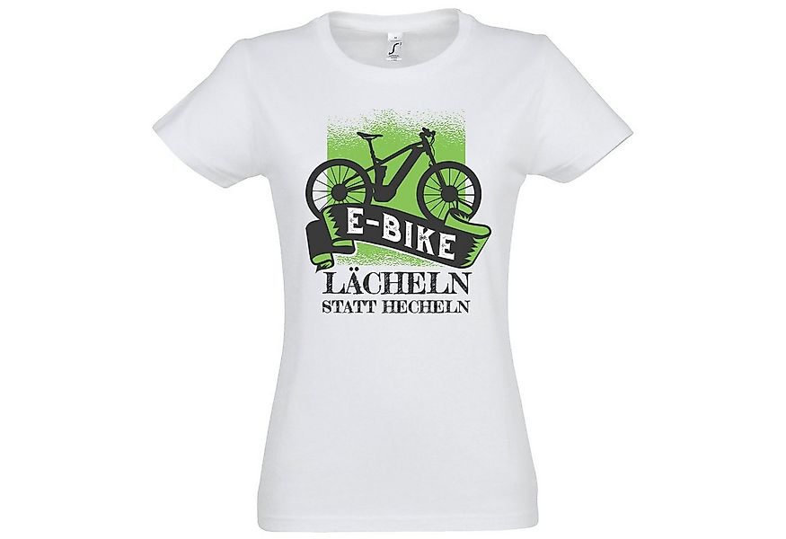 Youth Designz T-Shirt E-Bike Lächeln Statt Hecheln Damen Shirt mit lustigem günstig online kaufen