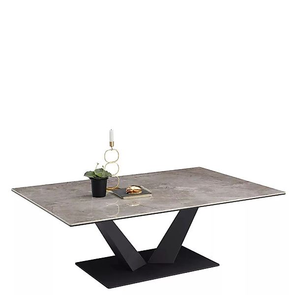 Moderner Wohnzimmertisch mit rechteckiger Tischplatte Keramik günstig online kaufen