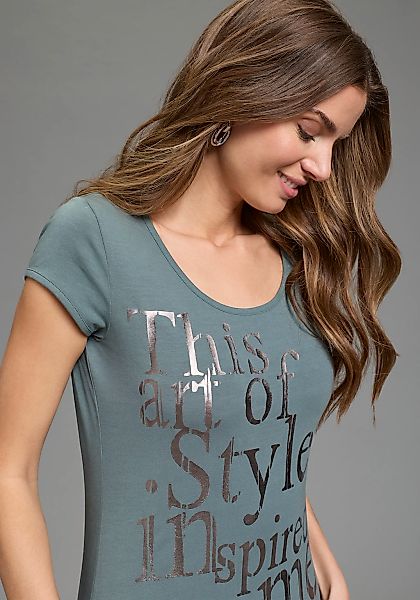 Laura Scott T-Shirt sehr figurbetonte Passform, mit Rundhalsausschnitt günstig online kaufen