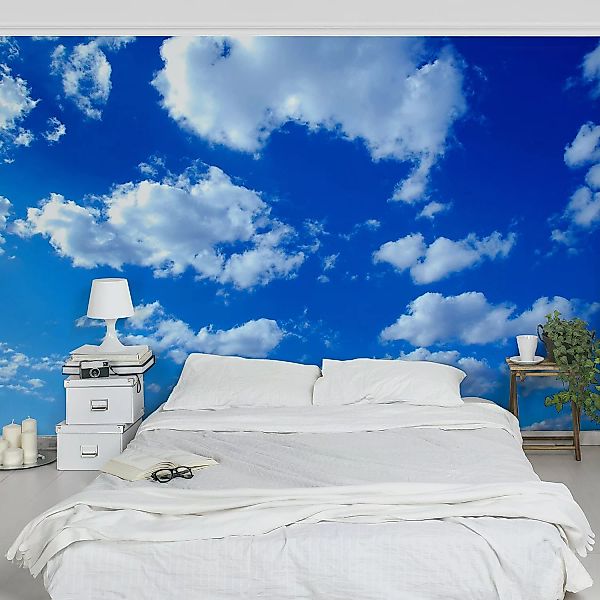 Bilderwelten Fototapete Wolkenhimmel blau Gr. 384 x 255 günstig online kaufen