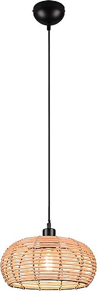 lightling Pendelleuchte Svea, ohne Leuchtmittel, stylische Korblampe mit Hö günstig online kaufen