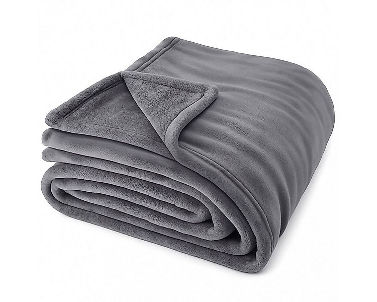 Wohndecke, Heubergshop, Kuscheldecke Sofadecke 150x200cm flauschig Anthrazi günstig online kaufen