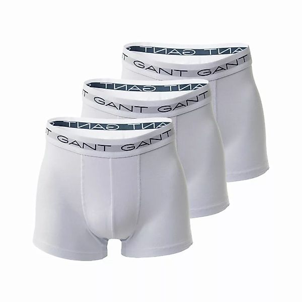 GANT Herren Boxer Shorts, 3er Pack - Trunks, Cotton Stretch Weiß 2XL günstig online kaufen
