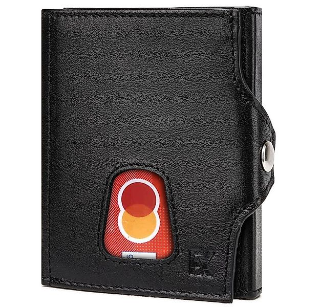 Fomax Mini Geldbörse Slim Wallet + RFID-Schutz - Geldbörse aus echtem Leder günstig online kaufen