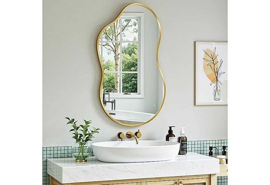 TLGREEN Dekospiegel Wandspiegel, (Wolkenspiegel mit Gehärtetes Glas, Alumin günstig online kaufen