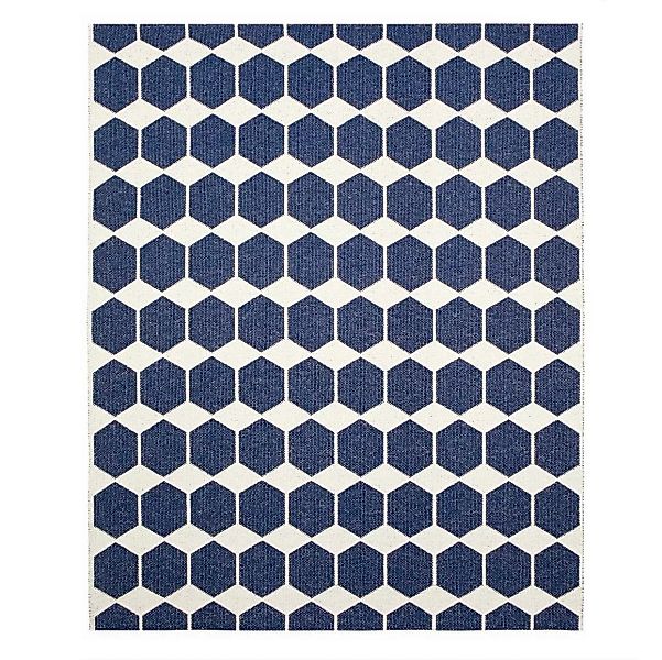 Anna blauer Teppich groß 150 x 200cm günstig online kaufen