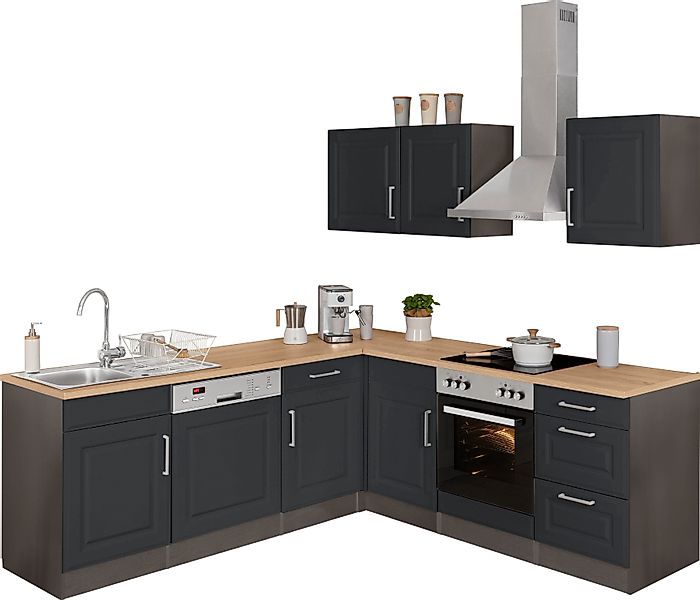 KOCHSTATION Winkelküche "KS-Stockholm", Stellbreite 220/220 cm, mit hochwer günstig online kaufen