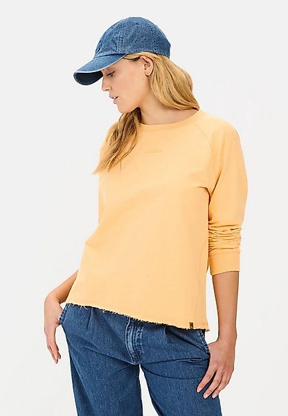 camel active Sweatshirt aus reiner Baumwolle Langarm Rundhals günstig online kaufen