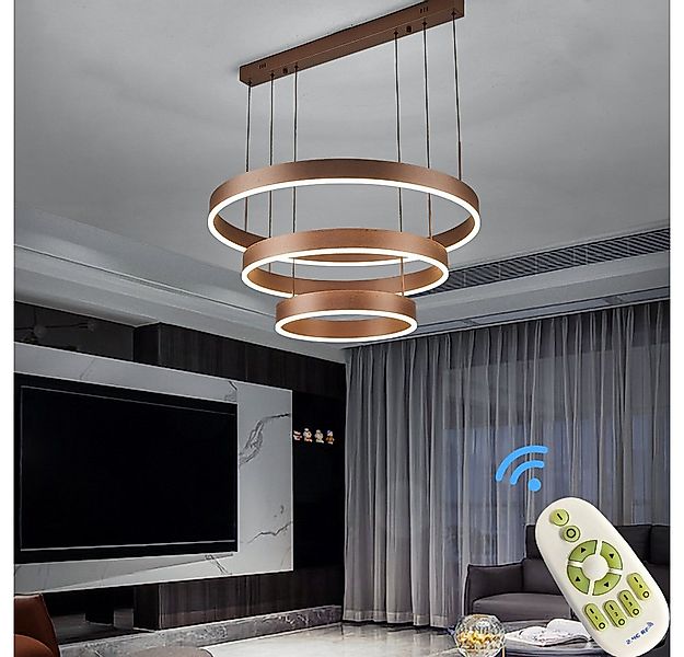 Eurotondisplay LED Pendelleuchte LED Pendelleuchte 6053 Fernbedienung warmw günstig online kaufen